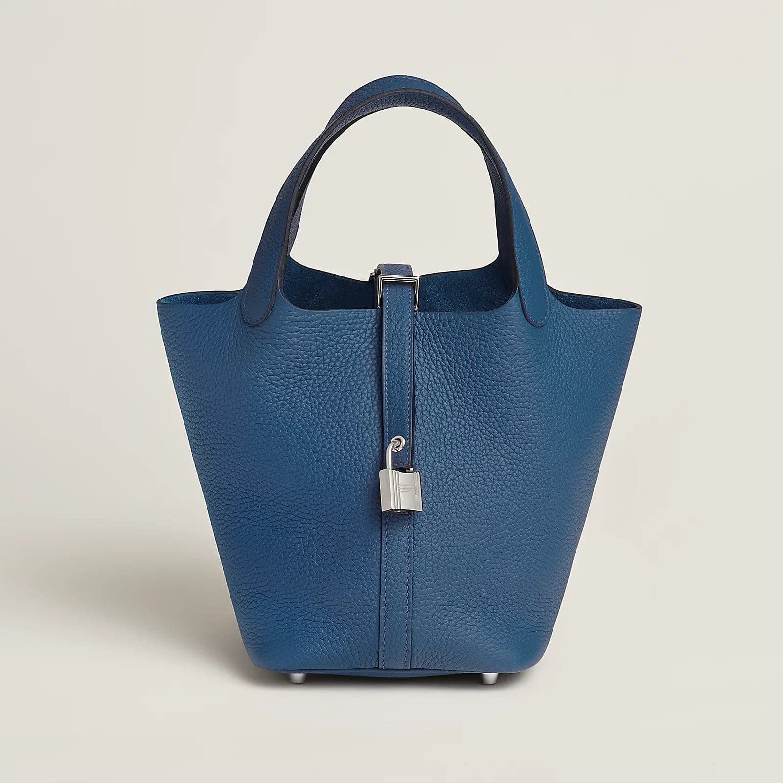 Hermès Picotin 18 Blue Tie PHW