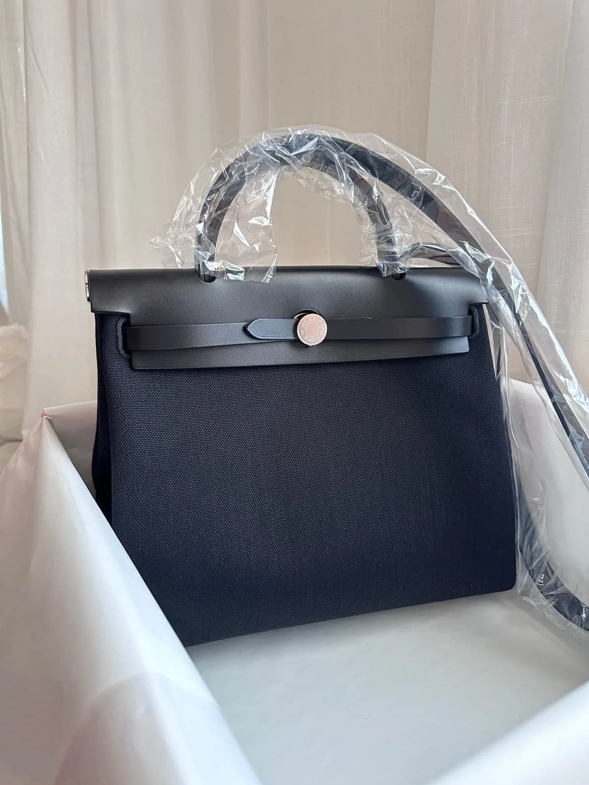 Hermès Herbag 31 Black PHW