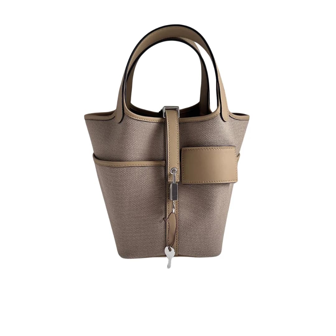 Hermès Picotin Cargo 18 Beige Marfa/Poussiere PHW